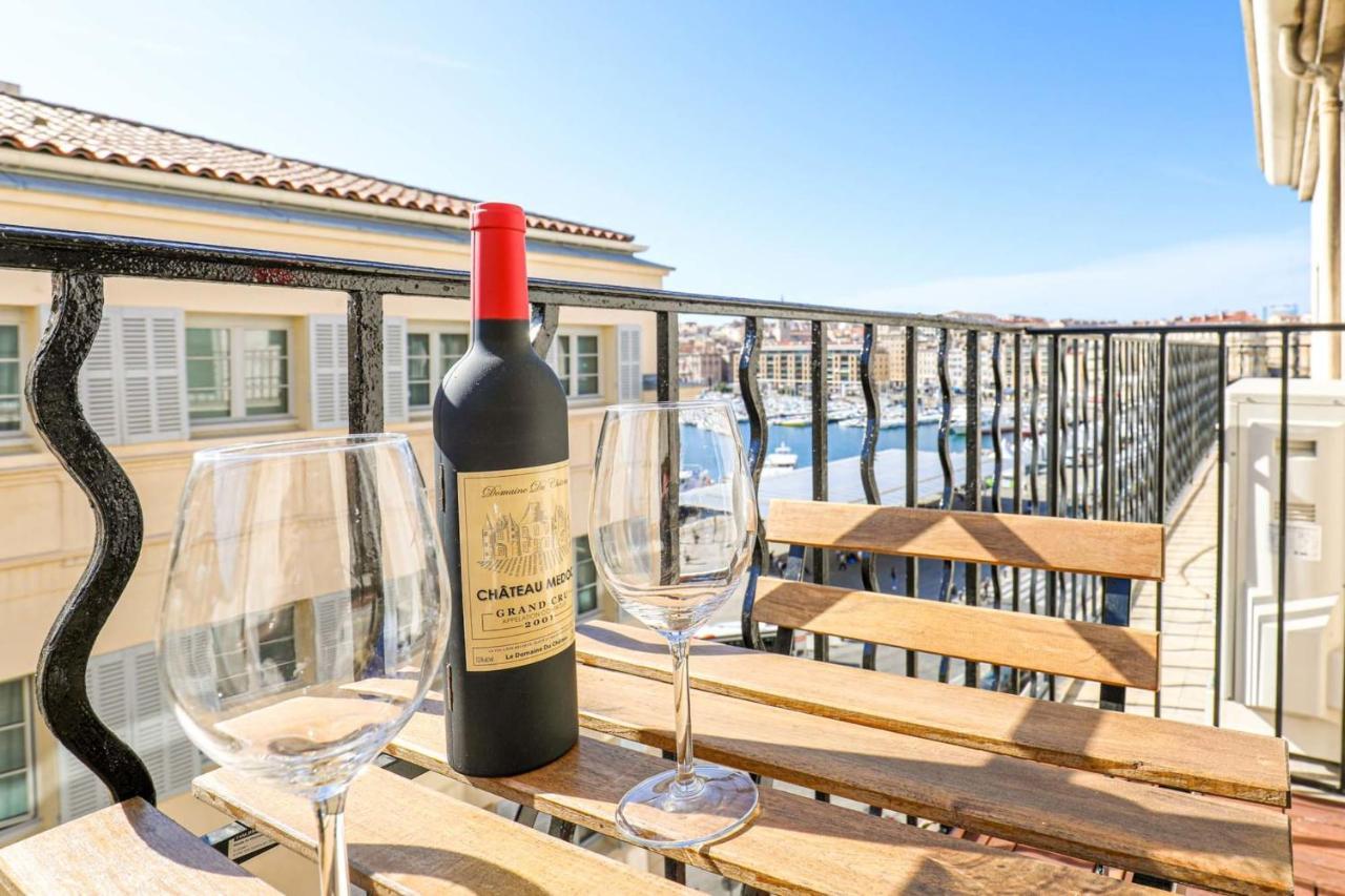 Le Pytheas - Vue Vieux-Port Avec Terrasse Et Clim Apartment Marseille Luaran gambar