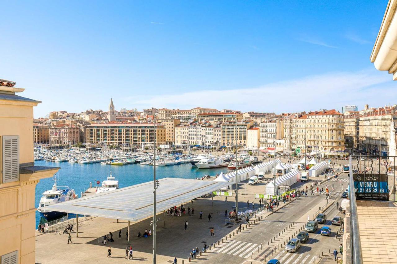 Le Pytheas - Vue Vieux-Port Avec Terrasse Et Clim Apartment Marseille Luaran gambar